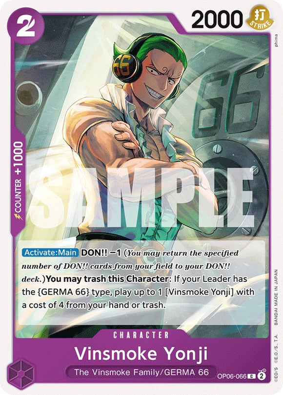 Vinsmoke Yonji [Alas del Capitán] 