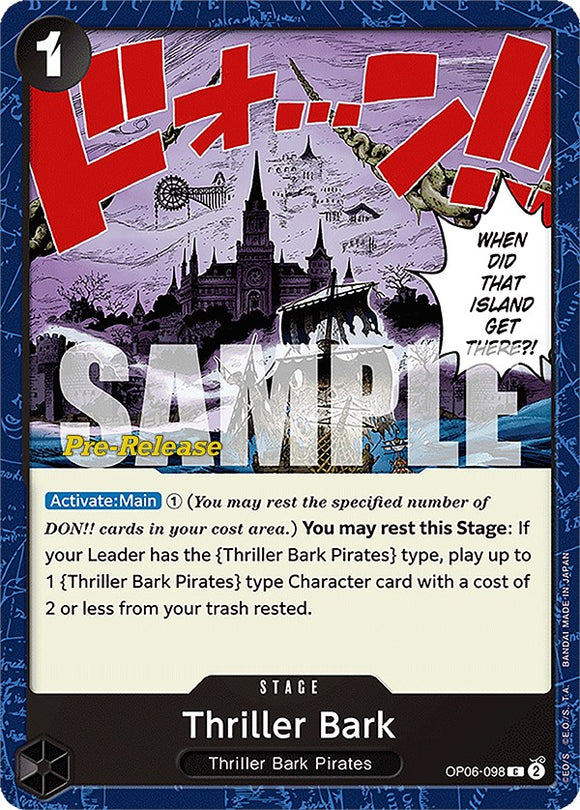 Thriller Bark [Tarjetas de prelanzamiento de Wings of the Captain] 