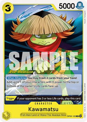 Kawamatsu [Tarjetas de prelanzamiento de Alas del Capitán] 