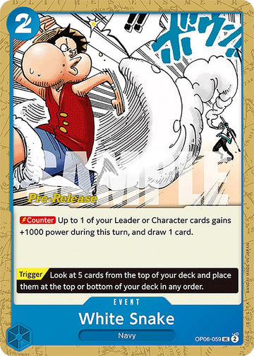Serpiente Blanca [Tarjetas de prelanzamiento de Alas del Capitán] 