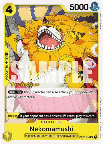Nekomamushi [Tarjetas de prelanzamiento de Alas del Capitán] 