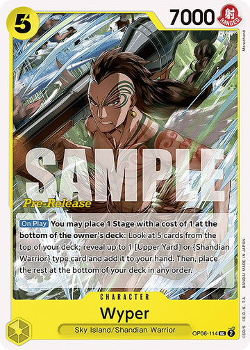 Wyper [Tarjetas de prelanzamiento de Alas del Capitán] 