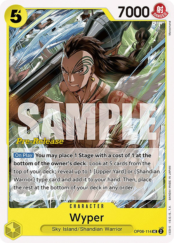 Wyper [Tarjetas de prelanzamiento de Alas del Capitán] 