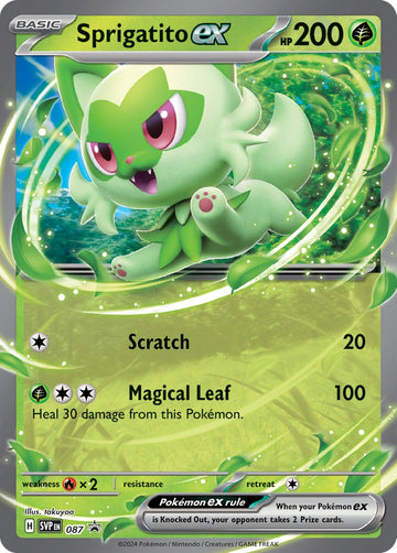 Sprigatito ex (087) [Scarlet &amp; Violet: promociones de Black Star] 