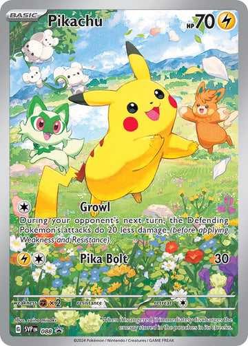 Pikachu (088) [Scarlet &amp; Violet: promociones de Black Star] 