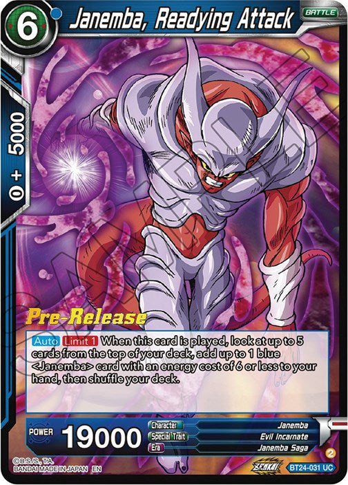 Janemba, preparándose para atacar (BT24-031) [Promociones previas al lanzamiento de Beyond Generations] 