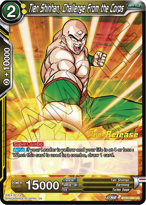 Tien Shinhan, desafío del cuerpo (BT24-094) [Promociones de prelanzamiento de Beyond Generations] 
