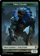 Storm Crow // Frog Lizard Double-Sided Token [Bloomburrow Commander Tokens]-2