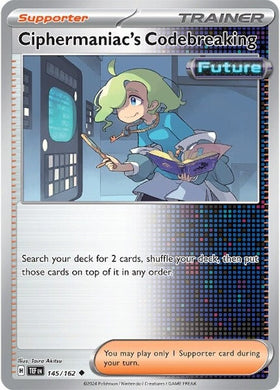 Descifrado de códigos de Ciphermaniac (145/162) [Scarlet &amp; Violet: Fuerzas temporales] 
