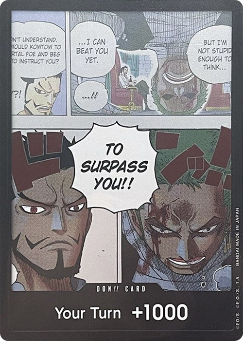 Tarjeta DON!! (Mihawk y Zoro) (Paquete doble vol. 3) [Alas del Capitán] 