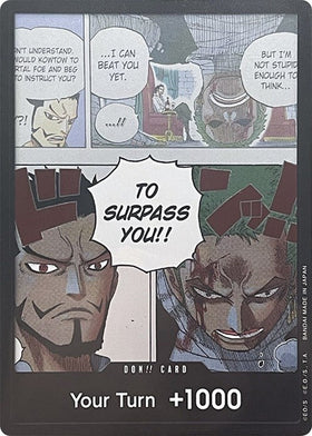 Tarjeta DON!! (Mihawk y Zoro) (Paquete doble vol. 3) [Alas del Capitán] 
