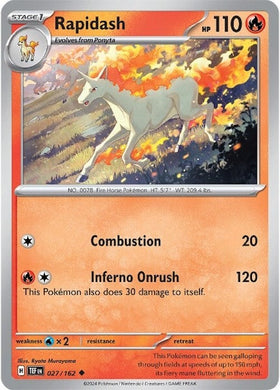 Rapidash (027/162) [Scarlet &amp; Violet: Fuerzas temporales] 