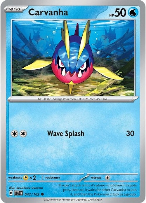 Carvanha (042/162) [Scarlet &amp; Violet: Fuerzas temporales] 