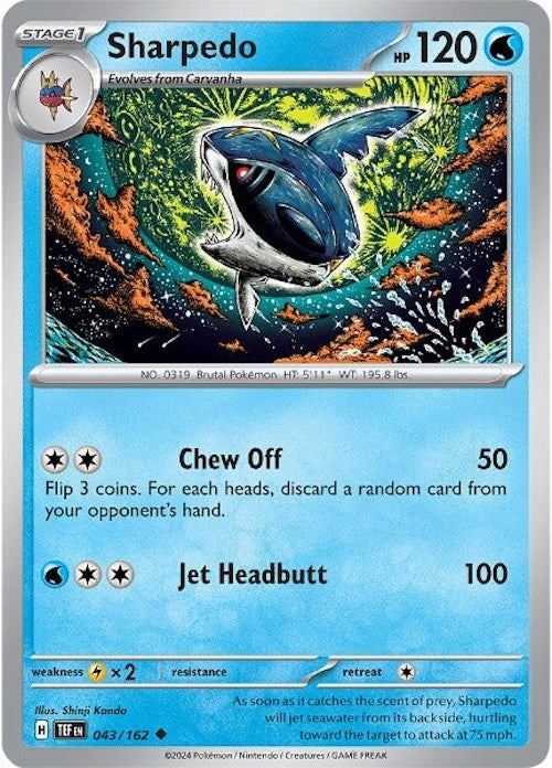 Sharpedo (043/162) [Scarlet &amp; Violet: Fuerzas temporales] 