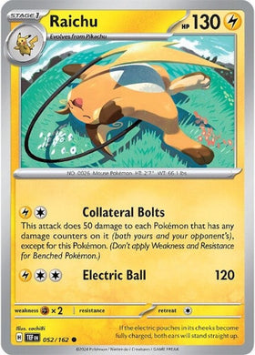 Raichu (052/162) [Escarlata y violeta: fuerzas temporales] 