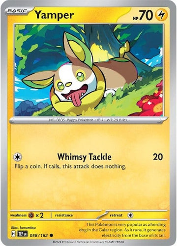 Yamper (058/162) [Scarlet &amp; Violet: Fuerzas temporales] 