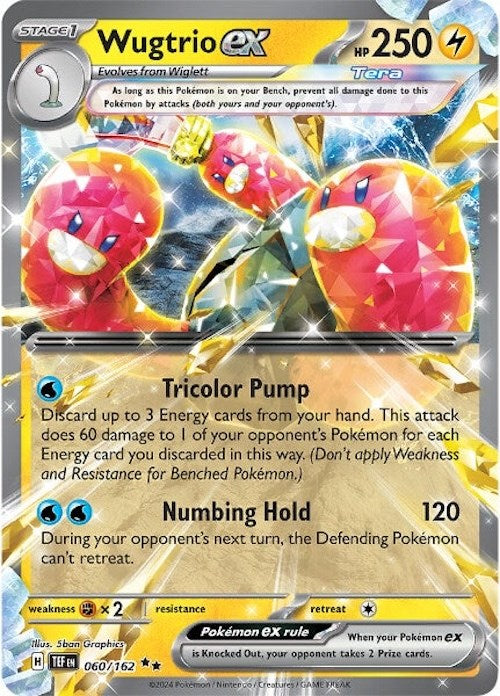 Wugtrio ex (060/162) [Scarlet &amp; Violet: Fuerzas temporales] 