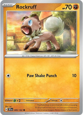Rockruff (089/162) [Scarlet &amp; Violet: Fuerzas temporales] 