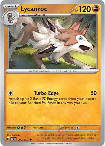Lycanroc (090/162) [Scarlet &amp; Violet: Fuerzas temporales] 