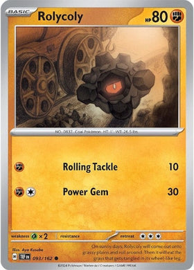 Rolycoly (093/162) [Scarlet &amp; Violet: Fuerzas temporales] 