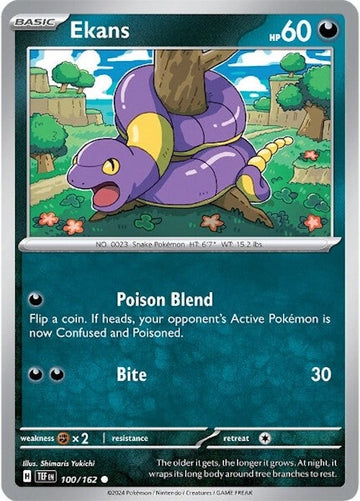 Ekans (100/162) [Scarlet &amp; Violet: Fuerzas temporales] 