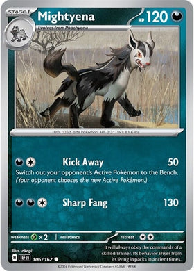 Mightyena (106/162) [Scarlet &amp; Violet: Fuerzas temporales] 