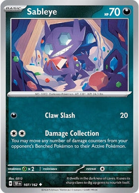 Sableye (107/162) [Scarlet &amp; Violet: Fuerzas temporales] 