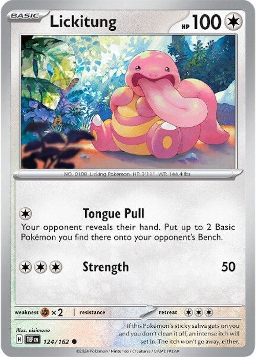 Lickitung (124/162) [Scarlet &amp; Violet: Fuerzas temporales] 