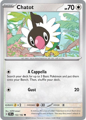 Chatot (132/162) [Scarlet &amp; Violet: Fuerzas temporales] 
