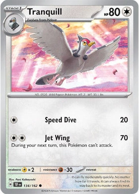 Tranquill (134/162) [Scarlet &amp; Violet: Fuerzas temporales] 