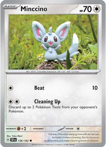 Minccino (136/162) [Scarlet &amp; Violet: Fuerzas temporales] 