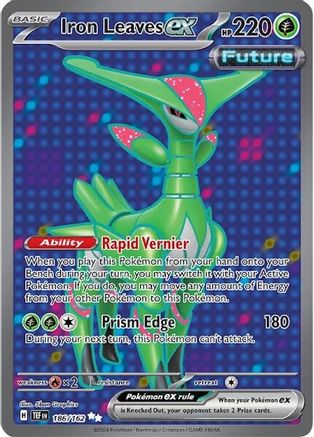 Hojas de hierro ex (186/162) [Scarlet &amp; Violet: Fuerzas temporales] 