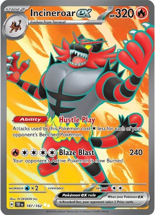 Incineroar ex (187/162) [Scarlet &amp; Violet: Fuerzas temporales] 