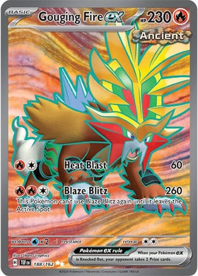 Fuego gouging ex (188/162) [Scarlet &amp; Violet: Fuerzas temporales] 