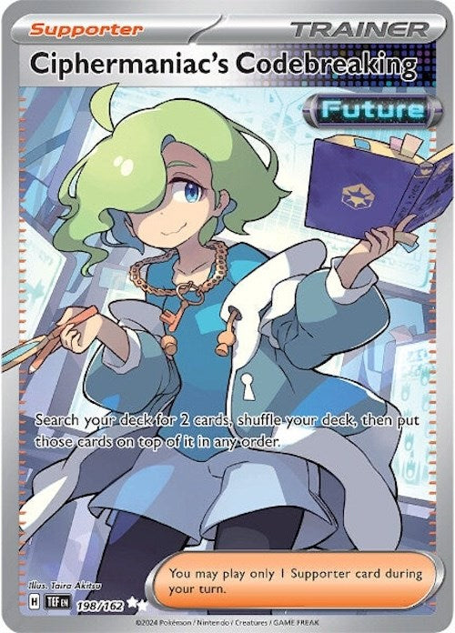 Descifrado de códigos por parte de Ciphermaniac (198/162) [Scarlet &amp; Violet: Fuerzas temporales] 