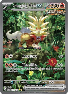 Fuego gouging ex (204/162) [Scarlet &amp; Violet: Fuerzas temporales] 