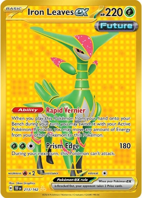Hojas de hierro ex (213/162) [Scarlet &amp; Violet: Fuerzas temporales] 