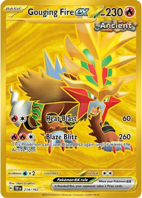Fuego gouging ex (214/162) [Scarlet &amp; Violet: Fuerzas temporales] 