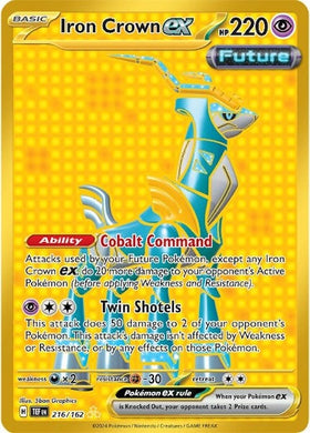 Corona de hierro ex (216/162) [Scarlet &amp; Violet: Fuerzas temporales] 