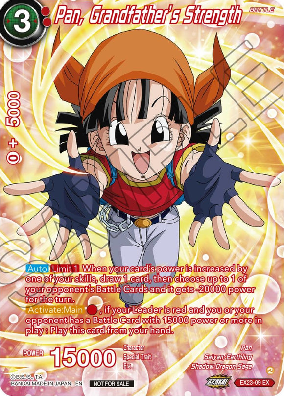 Pan, la fuerza del abuelo (juego de cartas premium con arte alternativo 2024 vol. 1) (EX23-09) [Cartas de promoción] 
