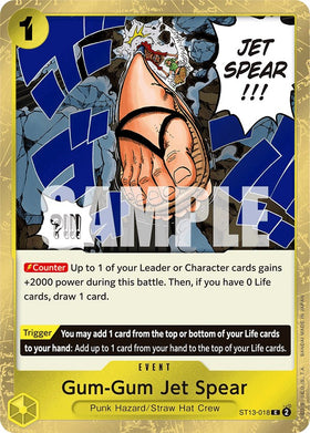 Lanza Jet Gum-Gum [Ultra Deck: Los Tres Hermanos] 