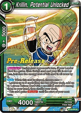 Krillin, potencial desbloqueado (BT10-070) [Promociones previas al lanzamiento de Rise of the Unison Warrior] 