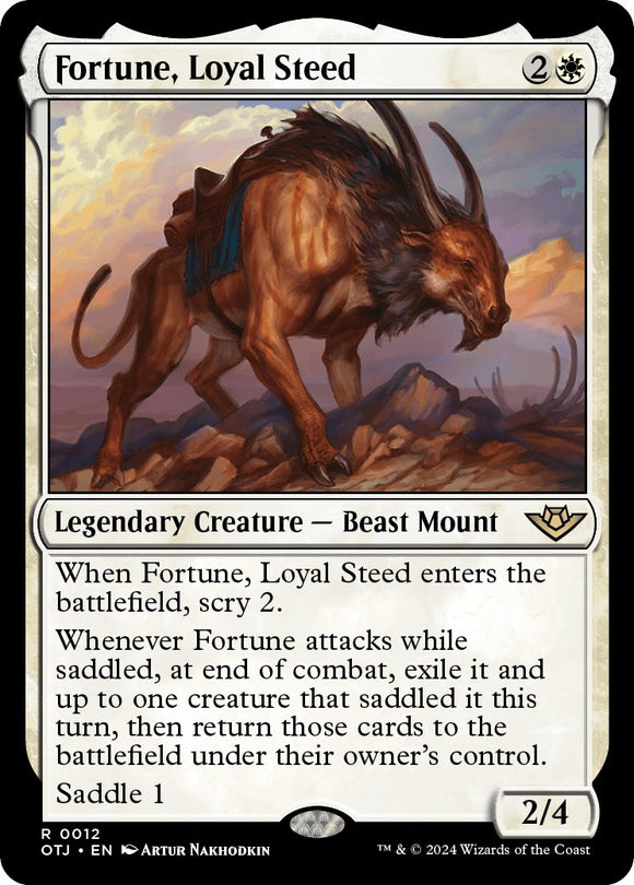 Fortuna, corcel leal [Forajidos de Thunder Junction] 