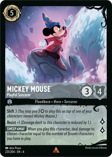 Mickey Mouse - Hechicero juguetón (225/204) (225/204) [La misión del Illuminati: Problemas profundos] 