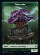 Saproling // Badger Double-Sided Token [Dominaria United Tokens]-1