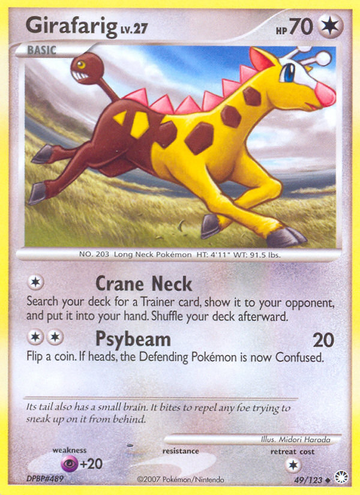 Girafarig (49/123) [Diamante y perla: tesoros misteriosos] 