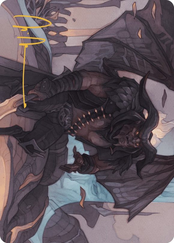 Tarjeta de arte Rakdos se une (firma estampada en oro) [Serie de arte Outlaws of Thunder Junction] 