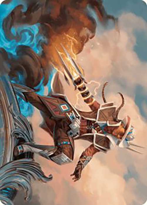Tarjeta de arte de Annie Flash, la veterana [Serie de arte Outlaws of Thunder Junction] 