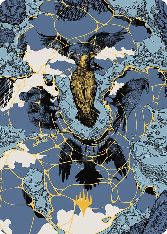Tarjeta de arte de identidad fracturada (firma estampada en oro) [Serie de arte Outlaws of Thunder Junction] 