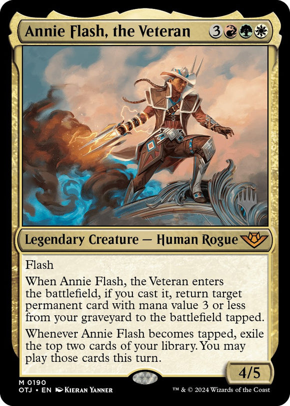 Annie Flash, la veterana (paquete promocional) [Promociones de Outlaws of Thunder Junction] 